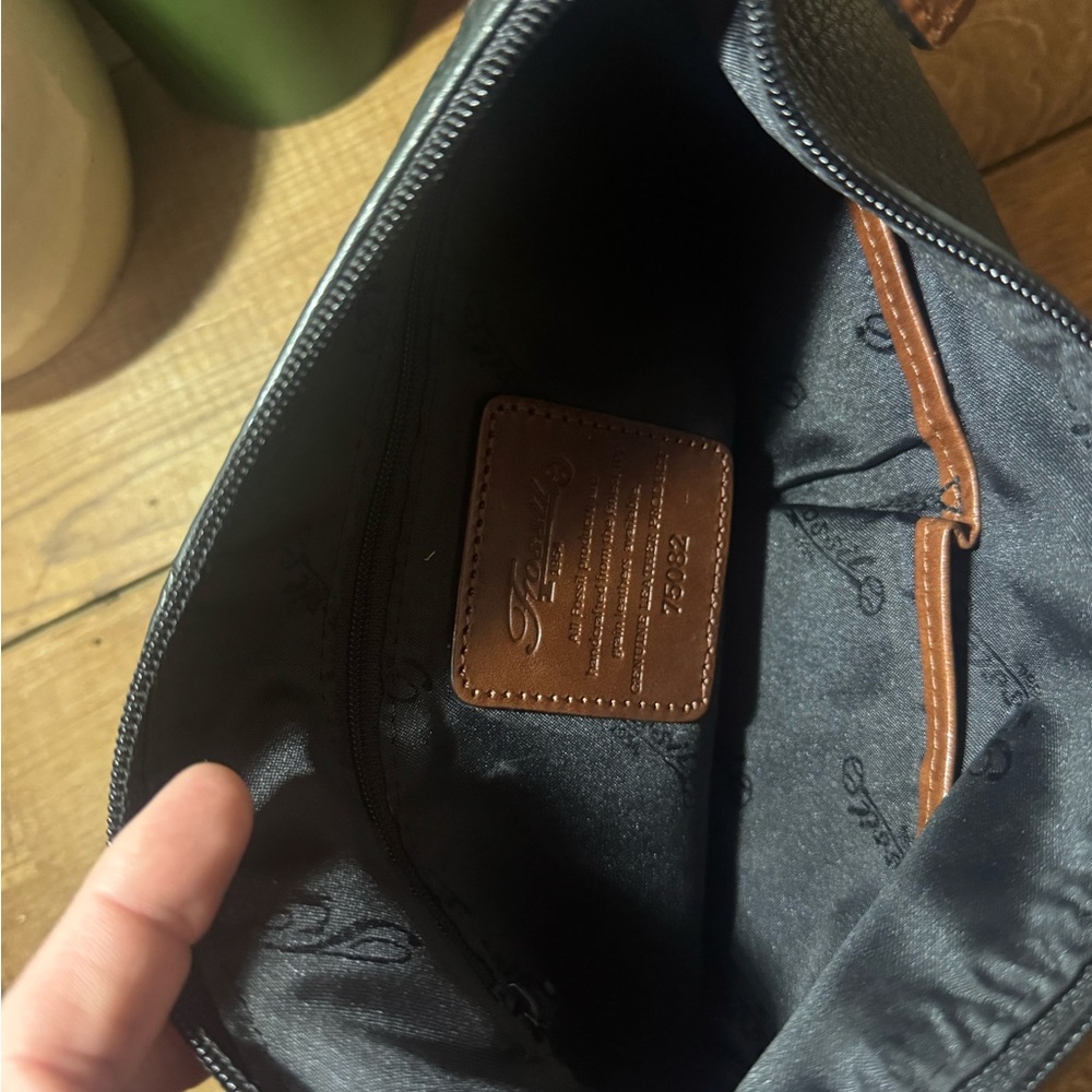 Fossil Black Leather Hobo Bag with Brown Accents #75802 - Picture 13 of 13